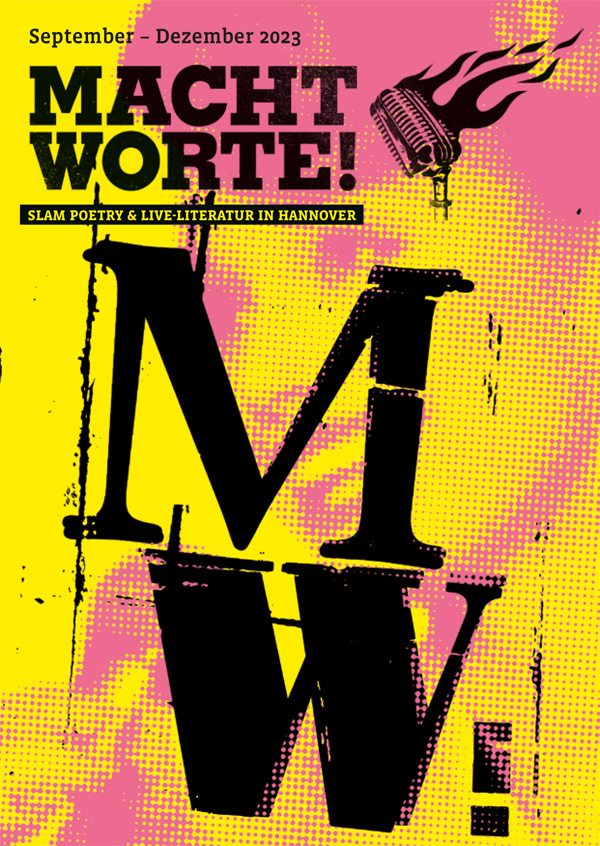 Macht Worte! / Programm September - Dezember 2023 / Cover